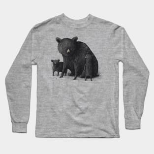 Black Bear Family Long Sleeve T-Shirt